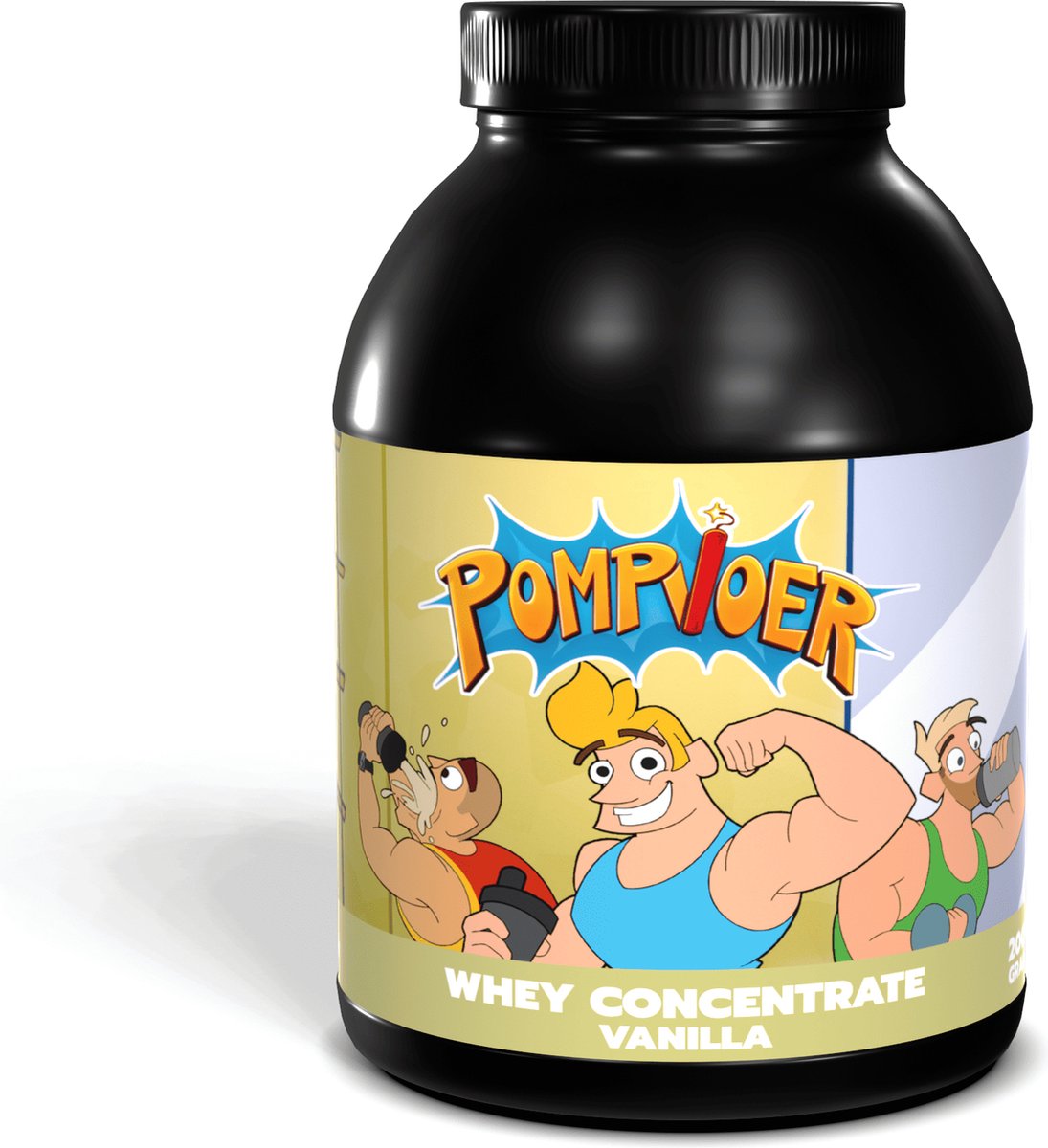 Goedkoopste POMPVOER - WHEY CONCENTRAAT - VANILLE - 2000 GRAM (66 shakes