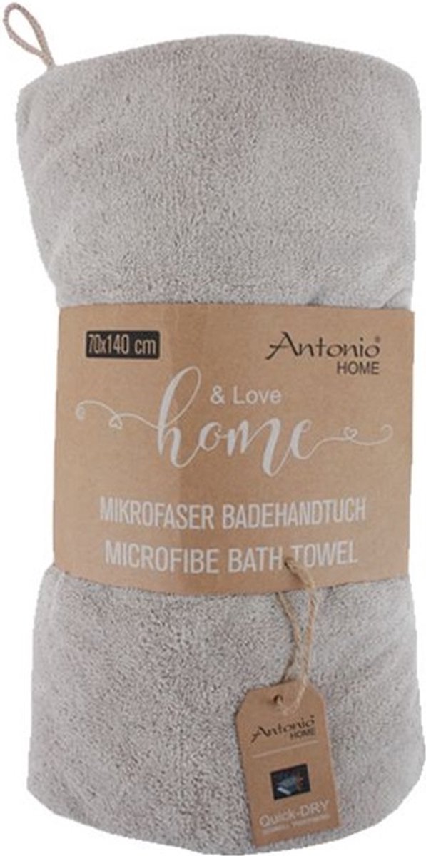 Microvezel handdoek 70x140 cm – Zachte sneldrogende handdoek - Beige