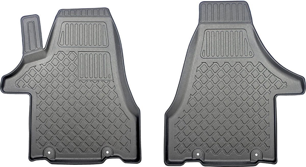 3D Automatten voor Volkswagen T5, T6 en T6.1 (2003-2024) - 2-delig - TPE-Rubber
