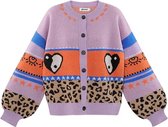 Vest - Damesvest - Maat L/XL - Dreamy days vest - Paars - print