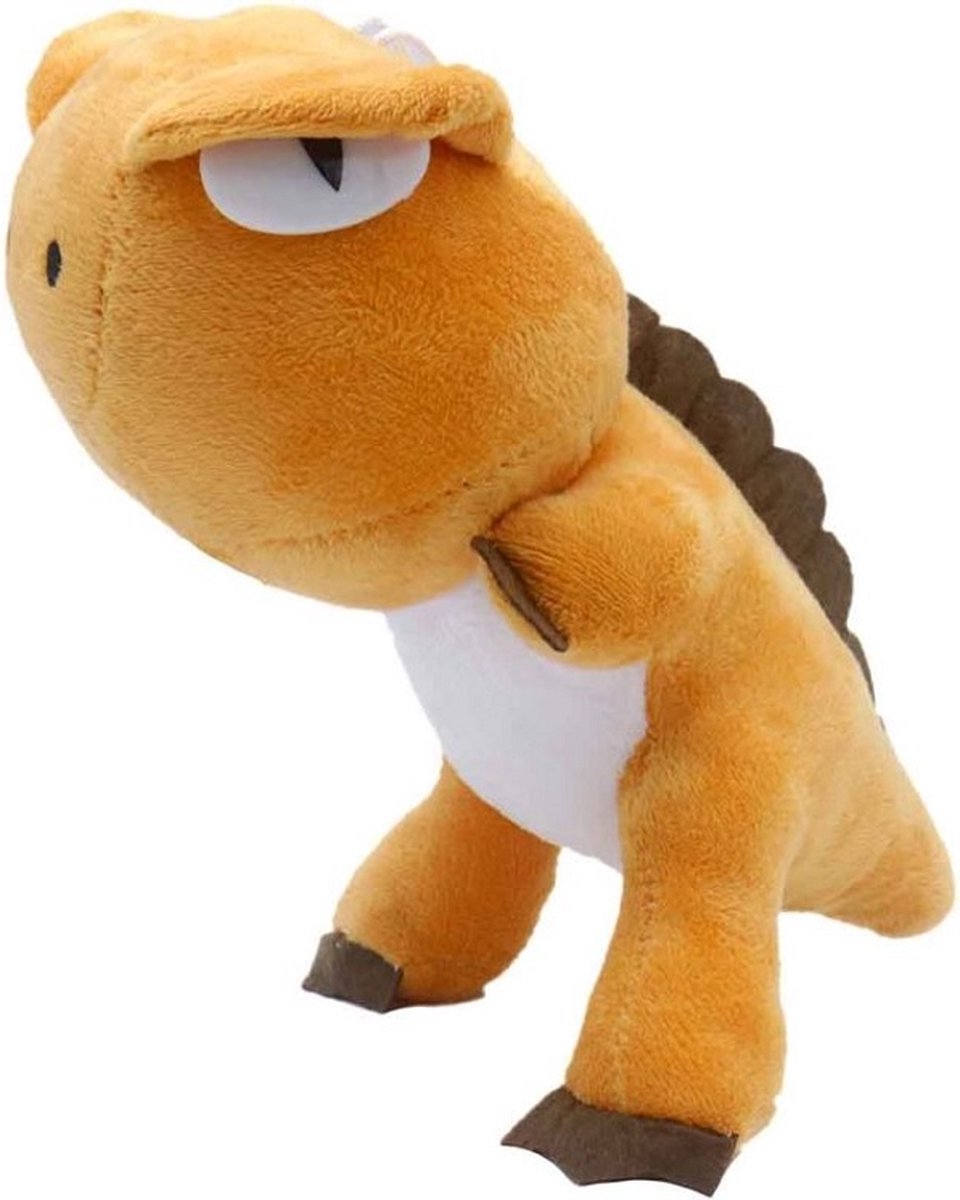Deze zachte Dino knuffel hoort er gewoon bij. (21x12cm) Deze dino knuffel heeft een zuignapje om hem op te kunnen hangen. Een ontzettend leuk cadeau voor Sinterklaas of Kerst. Voor uzelf of Bestel Een Cadeau.