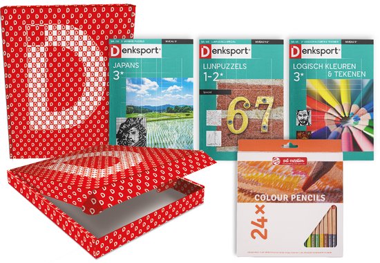 Denksport - Logisch kleuren en tekenen Cadeaubox
