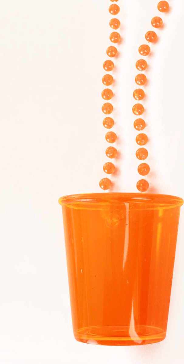 12x Shot glaasje aan ketting assortie kleuren - shotglas festival thema feest drinken uitgaan fun vrijgezel glas