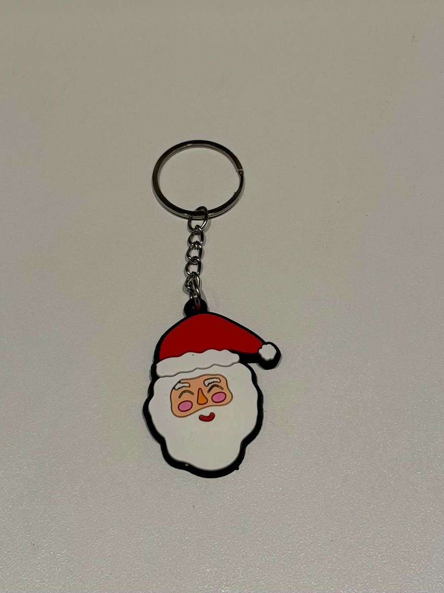 Kerst sleutelhanger - sleutelhanger kinderen - Kerstdecoratie - Kerstcadeau - 1 Stuks - Kerstman