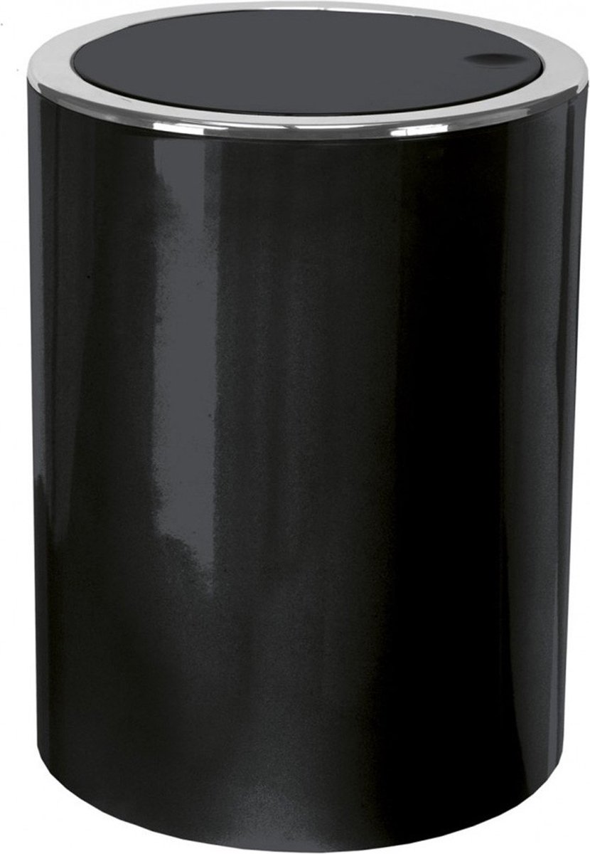 Goedkoopste Kleine Wolke Afvalemmer Clap Zwart 5L