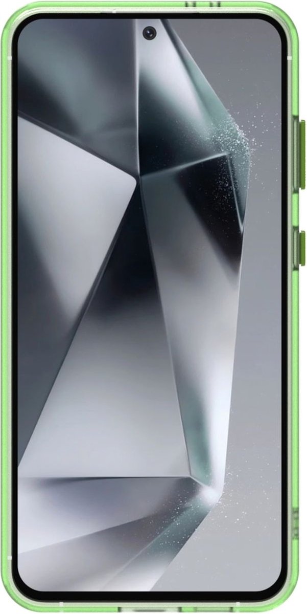Mobigear Hoesje geschikt voor Samsung Galaxy S24 FE MagSafe Telefoonhoesje Hardcase | Mobigear Shockproof Backcover | Geschikt voor MagSafe | Geschikt voor Draadloos Opladen met Magnetische Ring | Geschikt voor MagSafe Case - Groen