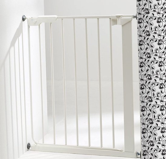 Traphekje Kinderhek Opvouwbaar, 5 Stuks Baby Hekje, 300x75,5x2,5cm (Wit