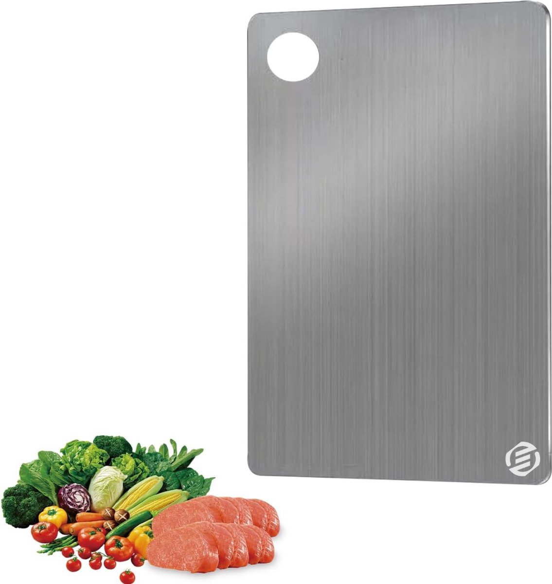 Titanium Snijplank - Snijplank - Cutting Board - Vaatwasserbestendig - Anti Bacterieël - Roestvrijstalen Snijplank - Snijplank - Snijplanken - Anti Microplastic