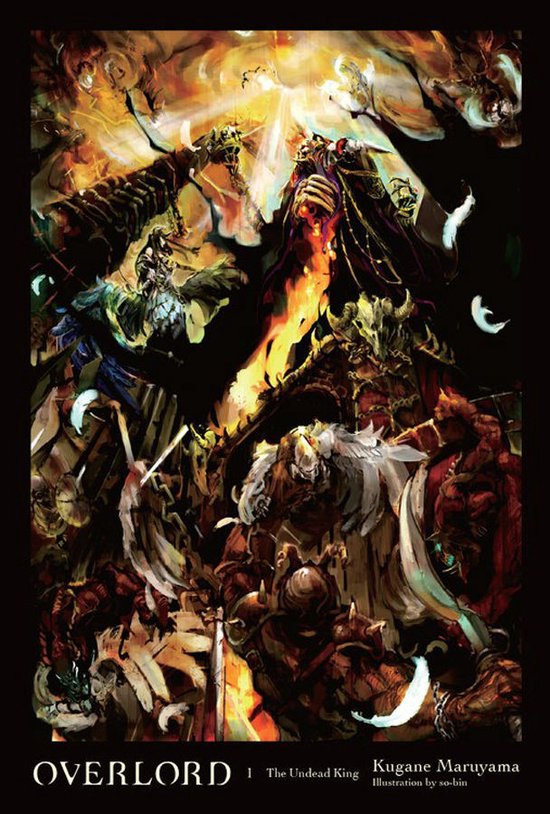 Overlord: The Undead King, met duistere wezens en een figuur in een mantel in het midden.
