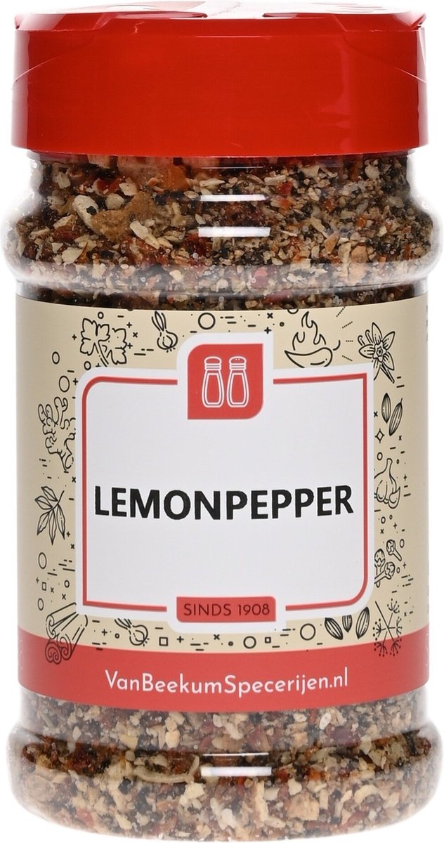 Goedkoopste Van Beekum Specerijen - Lemonpepper - Strooibus 150 gram