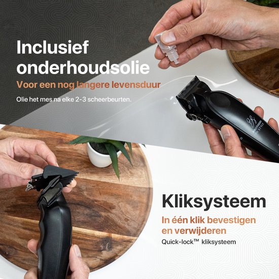 Tondeuse Mannen Pro – Tondeuse Hoofdhaar - Tondeuses Cheveux – Baardtrimmer - Hair Clipper – Haartondeuse – Haartrimmer – Kappersset - Brothers in Style