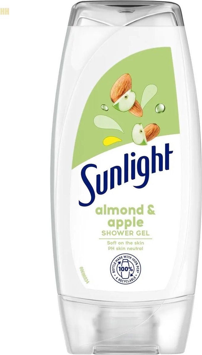 Goedkoopste Sunlight douchegel Amandel & Appel 225ml