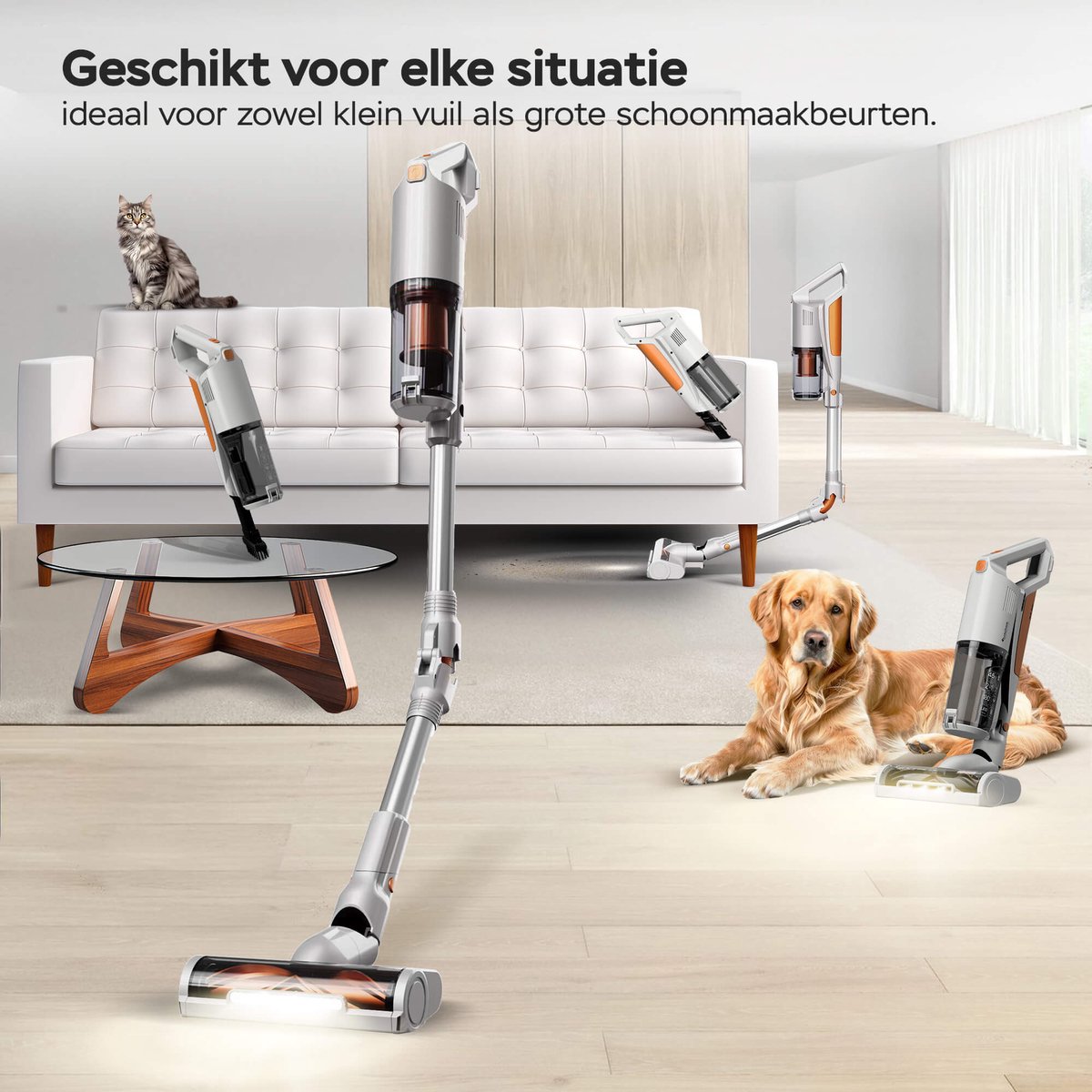 TurboTronic TurboTronic CV11 Steelstofzuiger Oranje Zilver - afbeelding 4