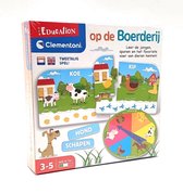 Clementoni 59200 - De boerderijspoorweg - grappig - gemotoriseerde locomotief - schattige dierenfiguren - geluidseffecten en melodieën - speelgoed voor peuters vanaf 12 maanden : Clementoni