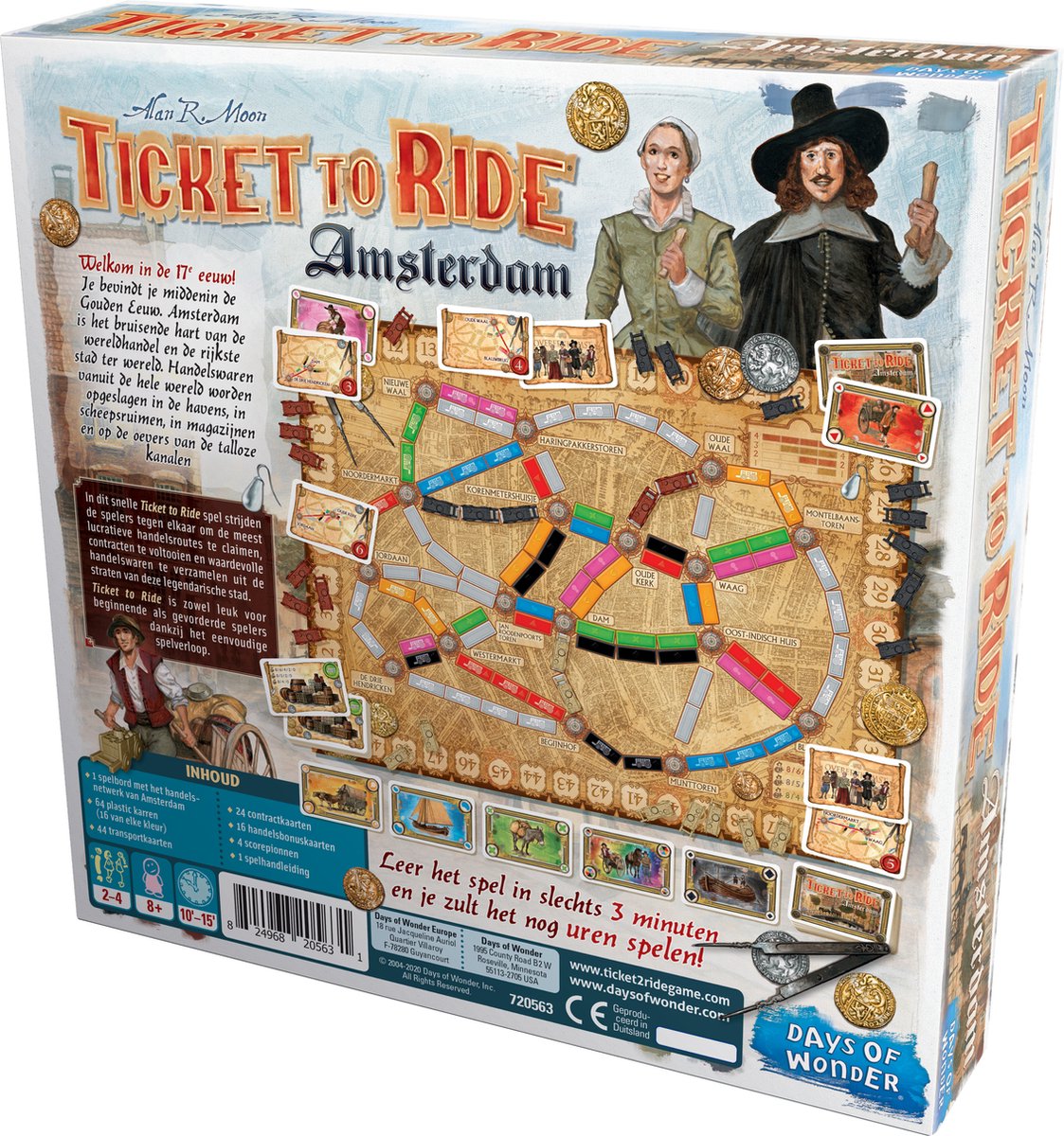 Ticket to Ride Amsterdam – Nederlandstalig Bordspel voor 2 tot 4 spelers - Snel & Strategisch gezelschapsspel vanaf 8 jaar — afbeelding 5
