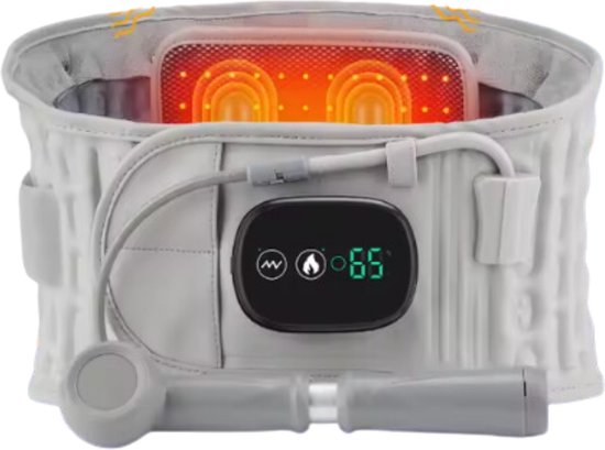 Massage du dos Botec - Appareils de massage du dos - Chauffe-dos - Riem de traction lombaire gonflable - 3 niveaux de température