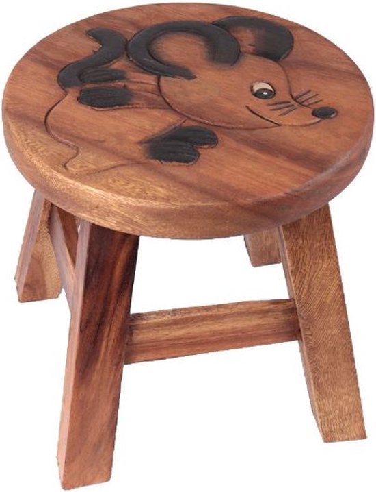 Bloomingville Houten Kinderkruk - Roze Hout
