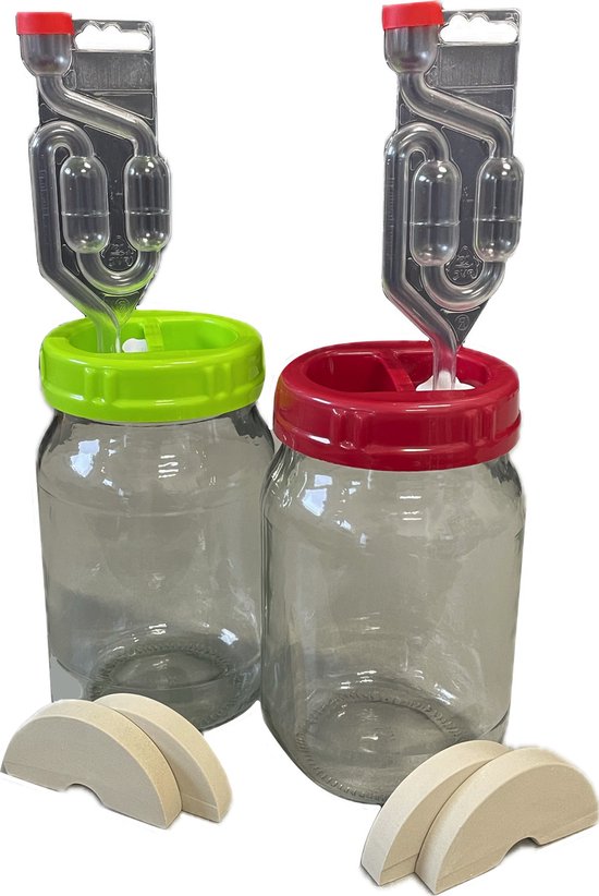 Natuurlijker leven® Fermenteer set LOCO - fermentatie set - zuurkool of Kimchi maken - fermenteren