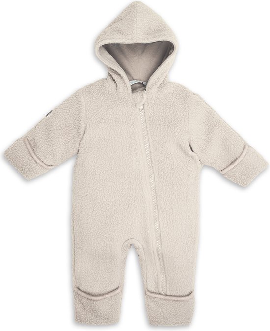 Lodger - Buiten pak baby - Creme - Teddy fleece - Maat 68 - Waterafstotend