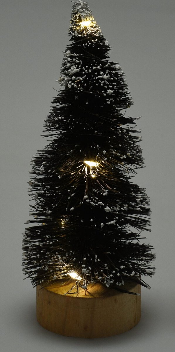 mini kerstboom - kleine kerstboom met verlichting - per 2 stuks – foto 2