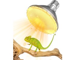 Reptile Warmtelamp 75W UVB UVA Basking Lamp E27 Dimbaar PAR30 - Voor Schildpad Vivarium Baardagaam Hagedis Kuiken Puppy