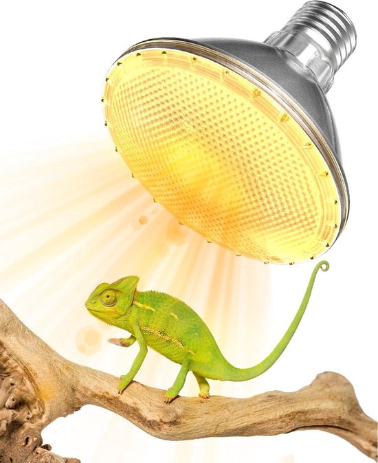 Lucky herp lâmpada de calor reptil, 25w 50w 75w 100w, lâmpada diurna, lâmpada pa