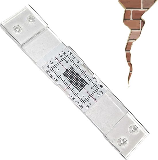 Crack Monitoring Record - Crack Monitor - voor de standaard en Corner Tell-Tale Record