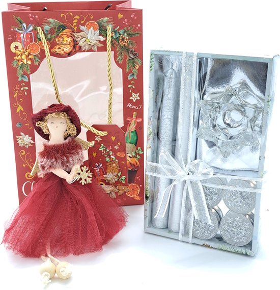 Kaars-Cadeauset-Kerstcadeau, voor vrouw, vriendin, collega, moeder-kaarsen set