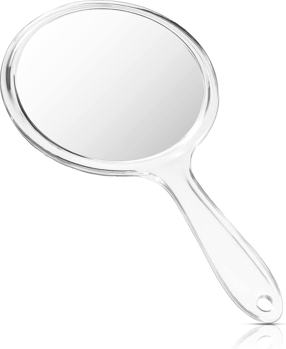 Dubbelzijdige Handspiegel met Vergroting 1X/3X - Ronde Multifunctionele Make-upspiegel