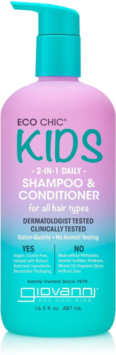 Giovanni Cosmetics - Eco Chic Kids 2-in-1 Shampoo & Conditioner - 487ml