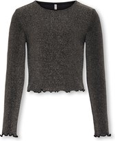 ONLY KOGQUEEN L/S GLITTER TOP BF JRS Meisjes T-shirt - Maat 122/128