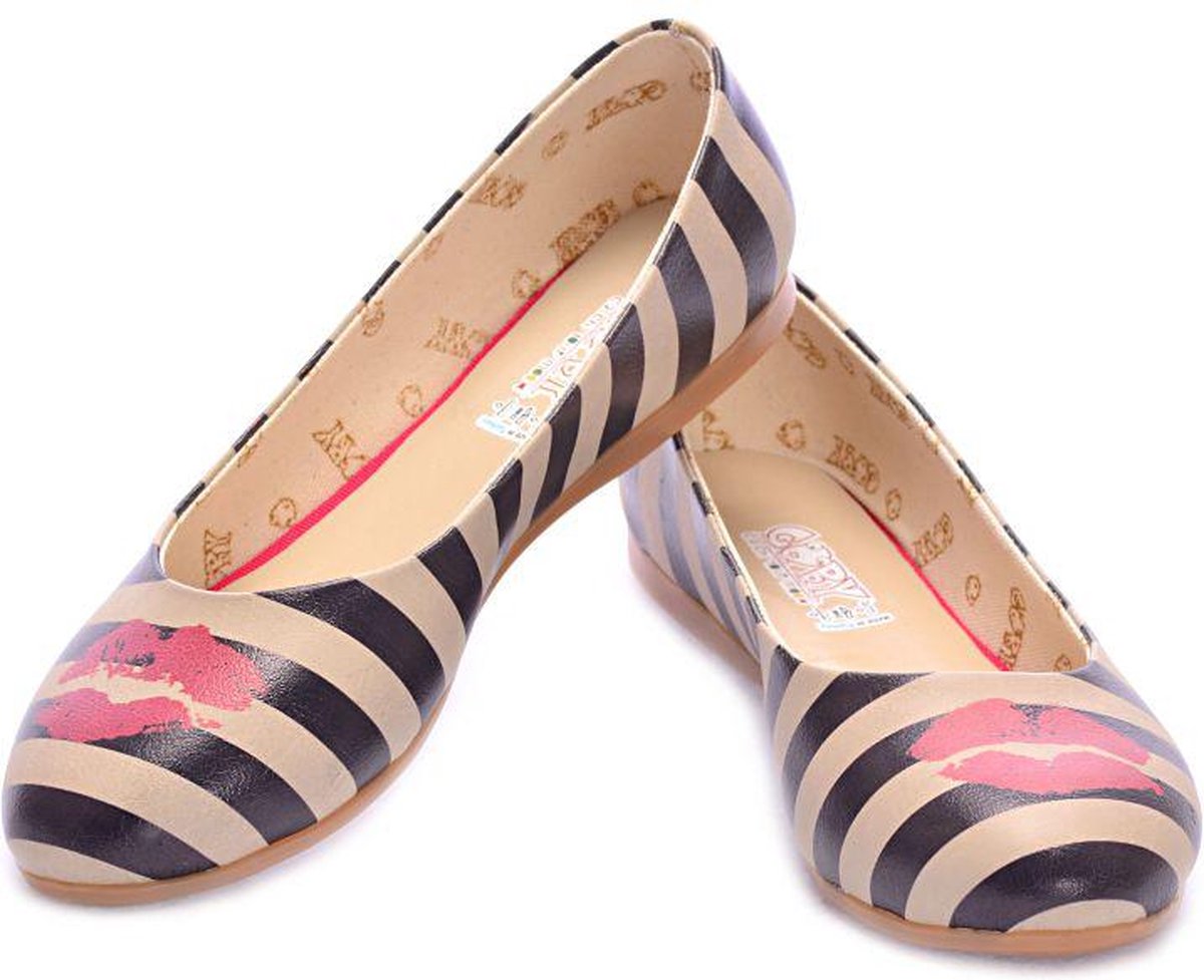 GOBY Kiss My Lips Ballerina's Handgemaakt Premium Kwaliteit