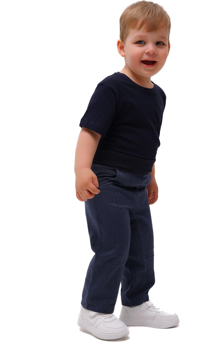 RobyKris Baby Broek - Katoen - Blauw - Maat 92-98