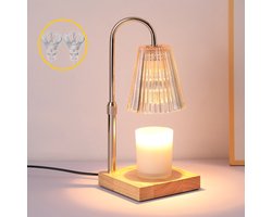 Lamp Kaars-Kaars Warmer Lamp- geurbrander Met 2 Lampen- Candle Warmer Lamp met Timer en Dimmer-Elektrische Kaarsverwarmer Lamp, Met 2 Lampen Voor Jar geurkaarsen Huisdecoratie-Vintage Kaarsverwarmer voor Huis, Slaapkamer, Bedrijfspanden, Decoratie