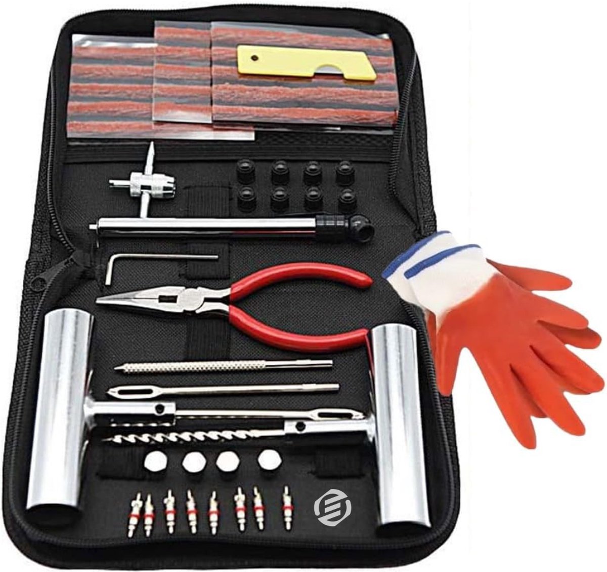 Equivera Bandenreparatieset Auto - Bandenreparatie Set - Banden Reparatieset Auto - Autoband Reparatie - Bandenreparatiekit - Autoband Reparatie - Autoband Repareren