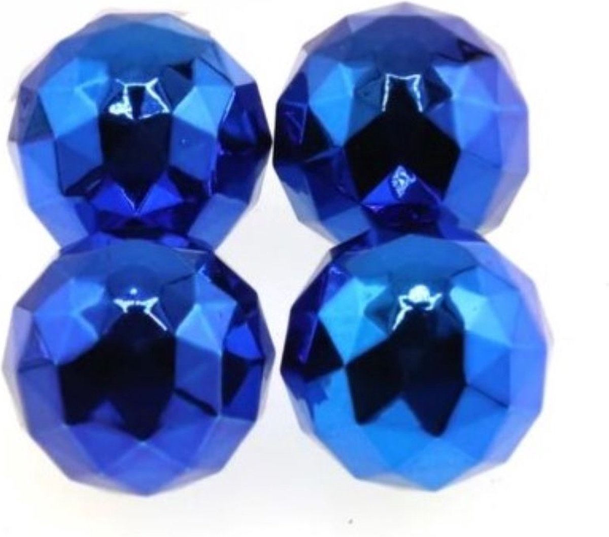 Diamantbal ventieldopjes blauw
