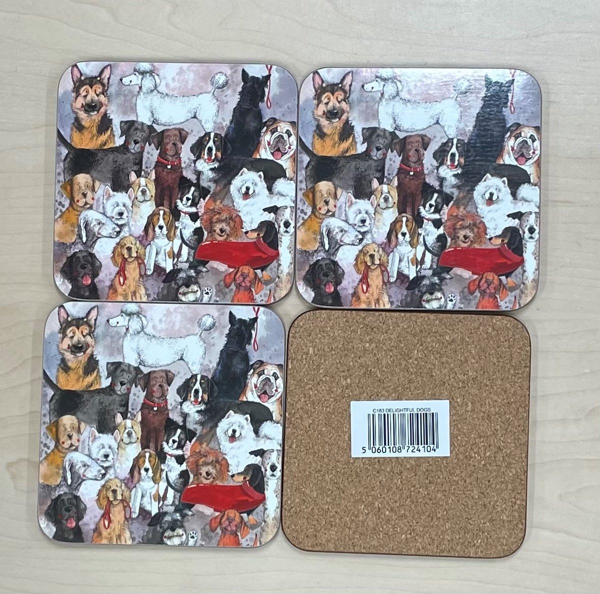 Alex Clark Onderzetters DELIGHTFUL DOGS ~ HONDEN