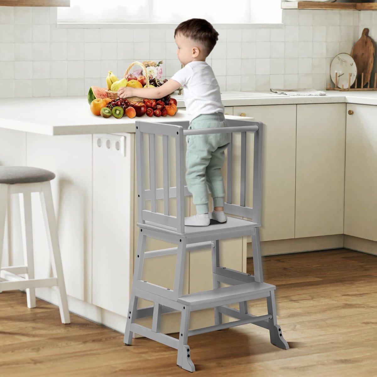 Solacis Leertoren opvouwbaar - Montesorri - Learning tower - Leertoren - Keukenhulp - Must have!