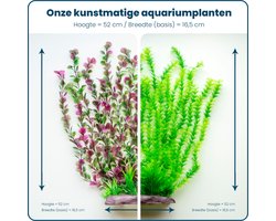 Aquabetta - Aquarium - Aquarium kunstplanten groot - plastic aquarium planten - Aquarium Kunststof planten