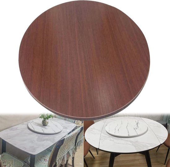 Eettafel Draaitafel, 8 Stuks Grote Ronde Serveerplaat Roterende Wielen Tafelblad Roterende Lade Met Draaihulpsysteem Stille Gladde Spin, Tafelblad Middenstuk Keuken Draaitafel