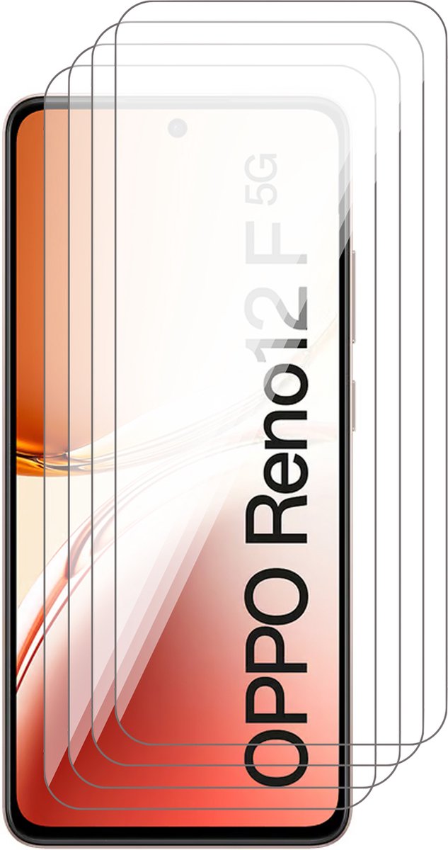 Screenprotector geschikt voor Oppo Reno 12F / 12FS - 4x Glas Screen Protector