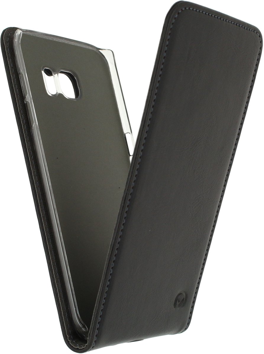 Mobilize Telefoonhoesje geschikt voor Samsung Galaxy S7 Edge Hoesje | Mobilize Premium Magnet Flipcase | Pasjeshouder voor 1 Pasje | Telefoonhoesje voor Pinpas / OV Kaart / Rijbewijs - Zwart