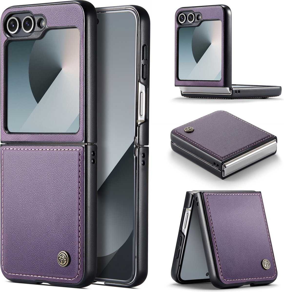 CaseMe Basic Flip Case voor Galaxy Z Flip 6 / Z Flip 7 FE _ Paars