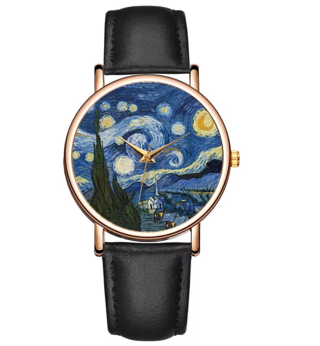 Horloge olieverf patroon