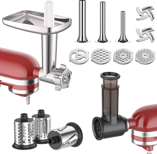 QWORK® Fleischwolf Aufsatz Geeignet für KitchenAid