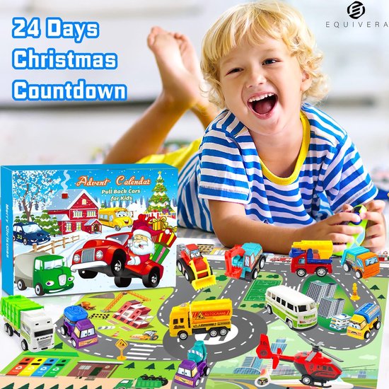 Equivera Adventskalender Kinderen - Cadeau voor Kinderen - Cadeau voor de Feestdagen - Adventskalender