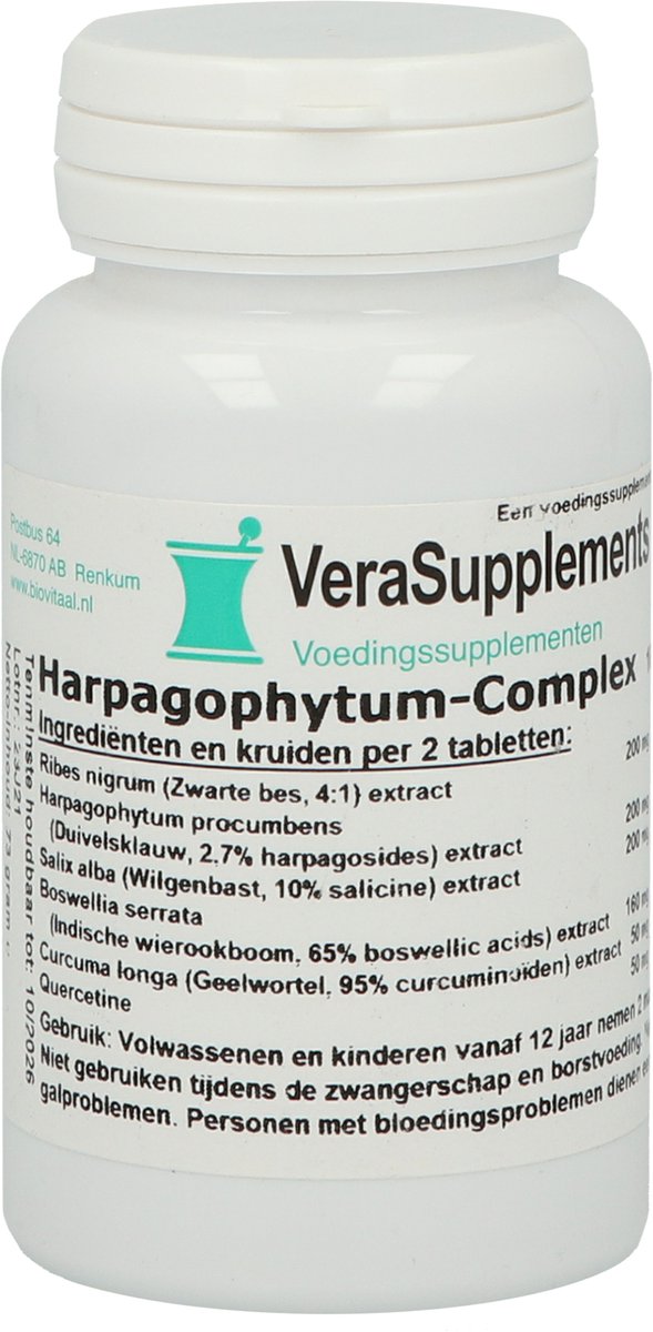 Goedkoopste VeraSupplements Harpagophytum-complex - 100 tabletten - Kruidenpreparaat