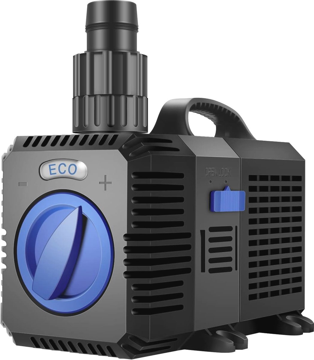 ECO Vijverpomp 5200L/H voor Tuin en Zwembad - Waterpomp met Opvoerhoogte 4,8m