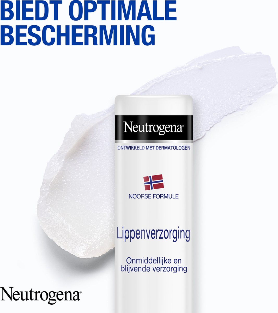 Neutrogena Lippenbalsem SPF4 - Noorse Formule - voor droge en beschadigde lippen - 2 x 4.8gr — cadeau in Cadeau-ideeën - foto 3