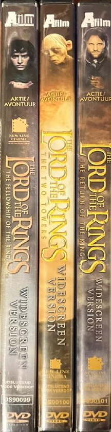 DVD-boxen van The Lord of the Rings, Widescreen Versie.